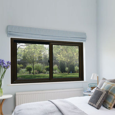 Ventana Nogal Oscuro de PVC